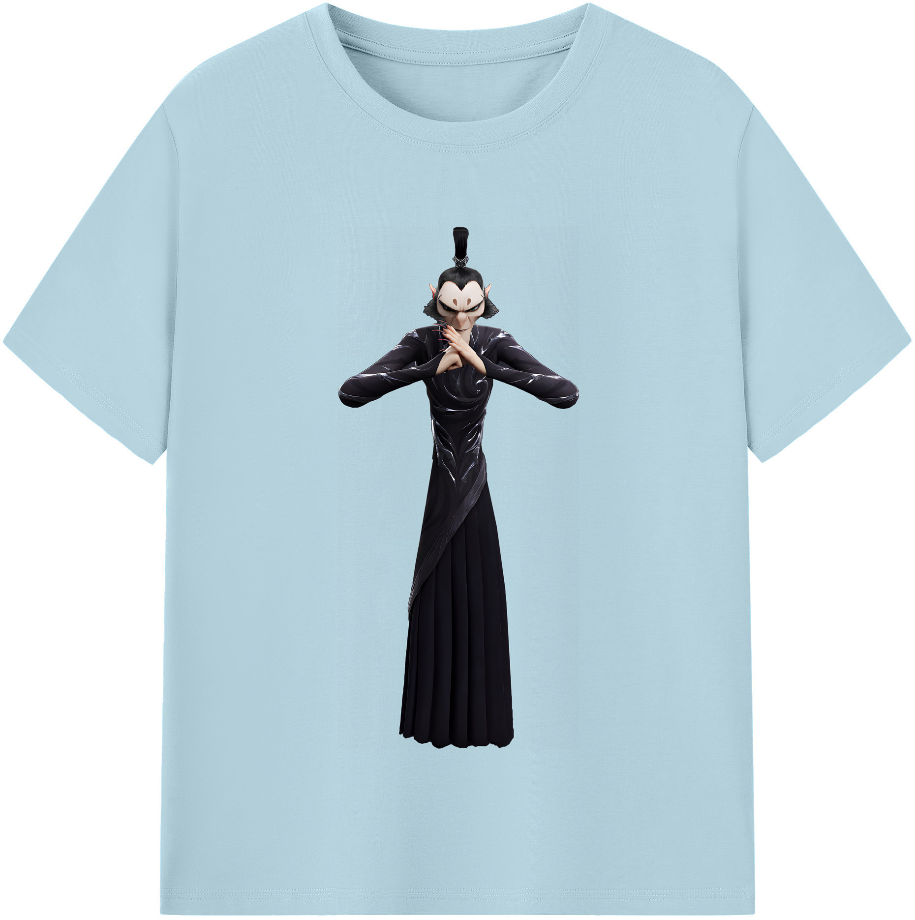 （画像用） Ne Zha 2 ナタ 魔童の大暴れ 綿100％半袖Tシャツ（フロントプリント）